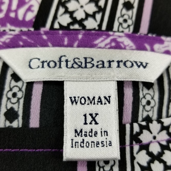 Croft & Barrow women's plus size 1x tunic - Picture 3 of 7